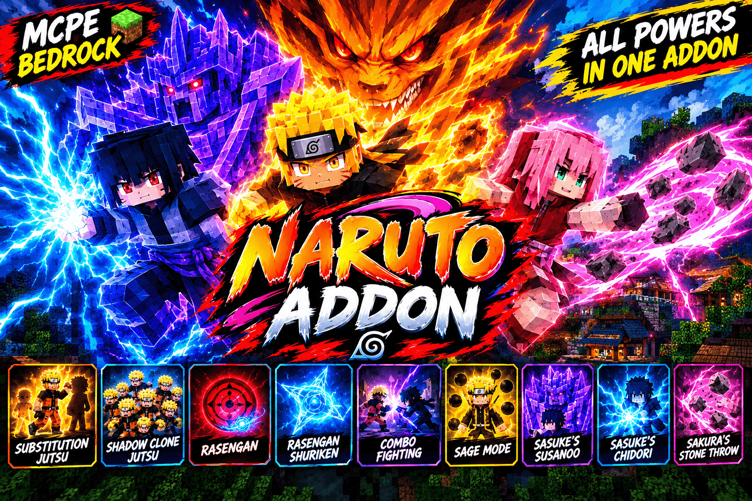 Epic Naruto Addon (1.21+) — screenshot 1