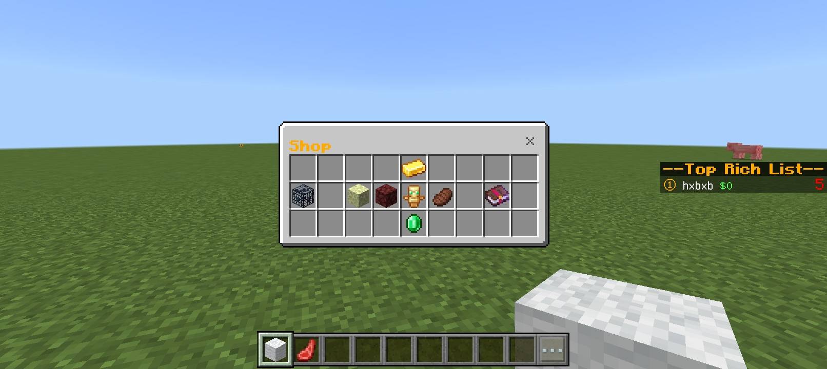 DonutSMP Shop & Sell System [Advanced] — Minecraft Bedrock