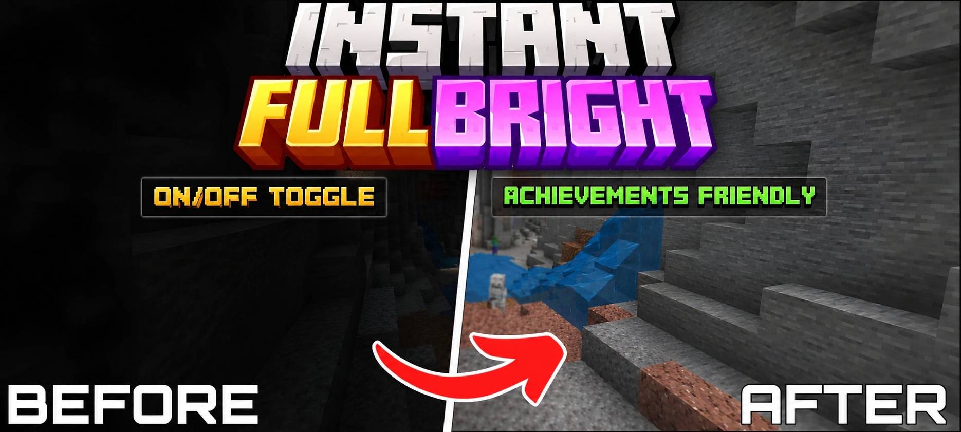 Instant FullBright Night Vision || Achievement Friendly — screenshot 1