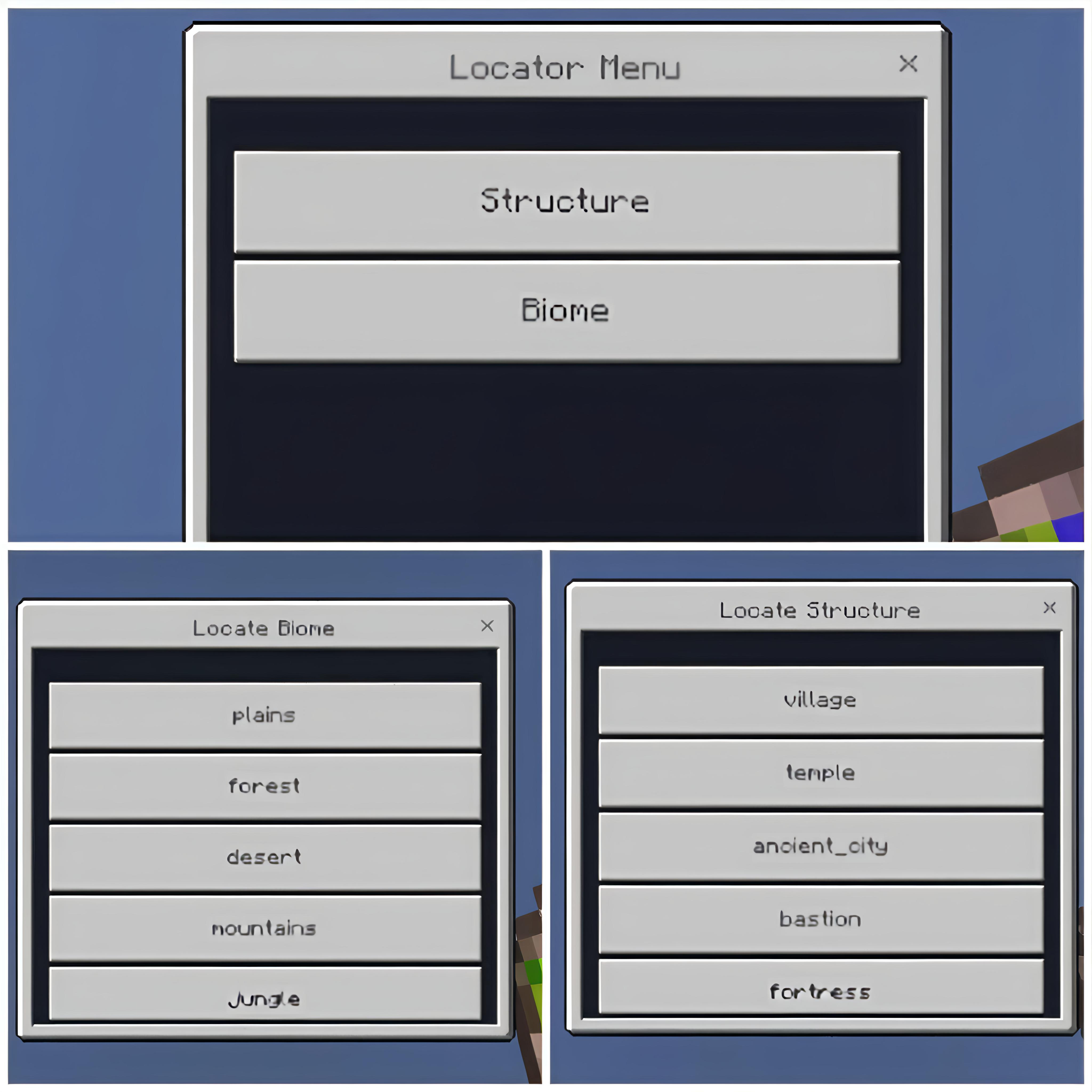 Biome & Structure Compass [Achivement Friendly] — screenshot 2