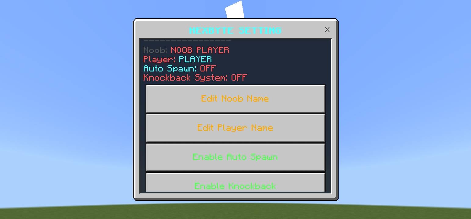 Hexbyte PvB AI Addon  (player mob) v1.2 — screenshot 3