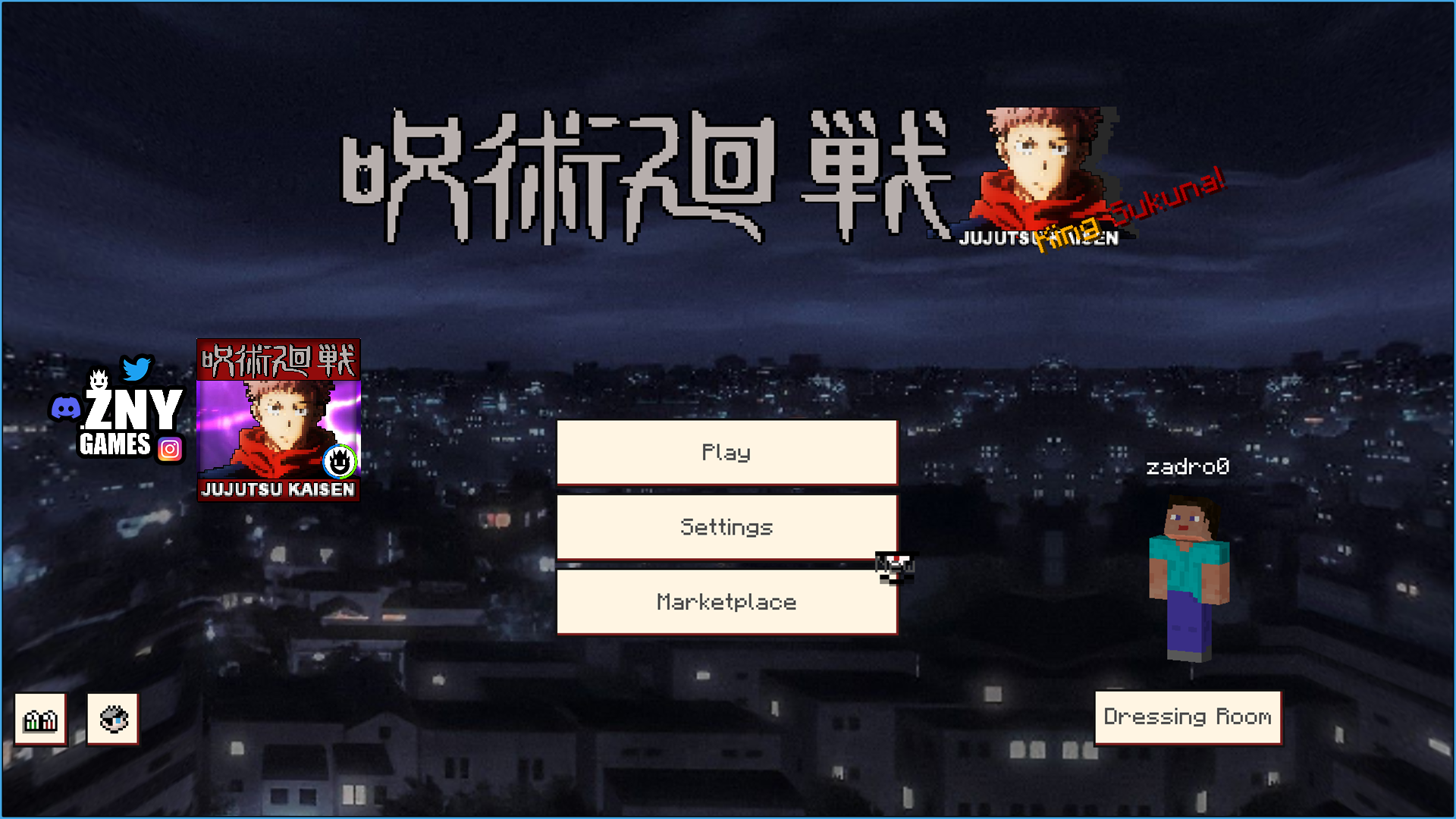 JUJUTSU KAISEN UI [BEDROCK] — screenshot 5