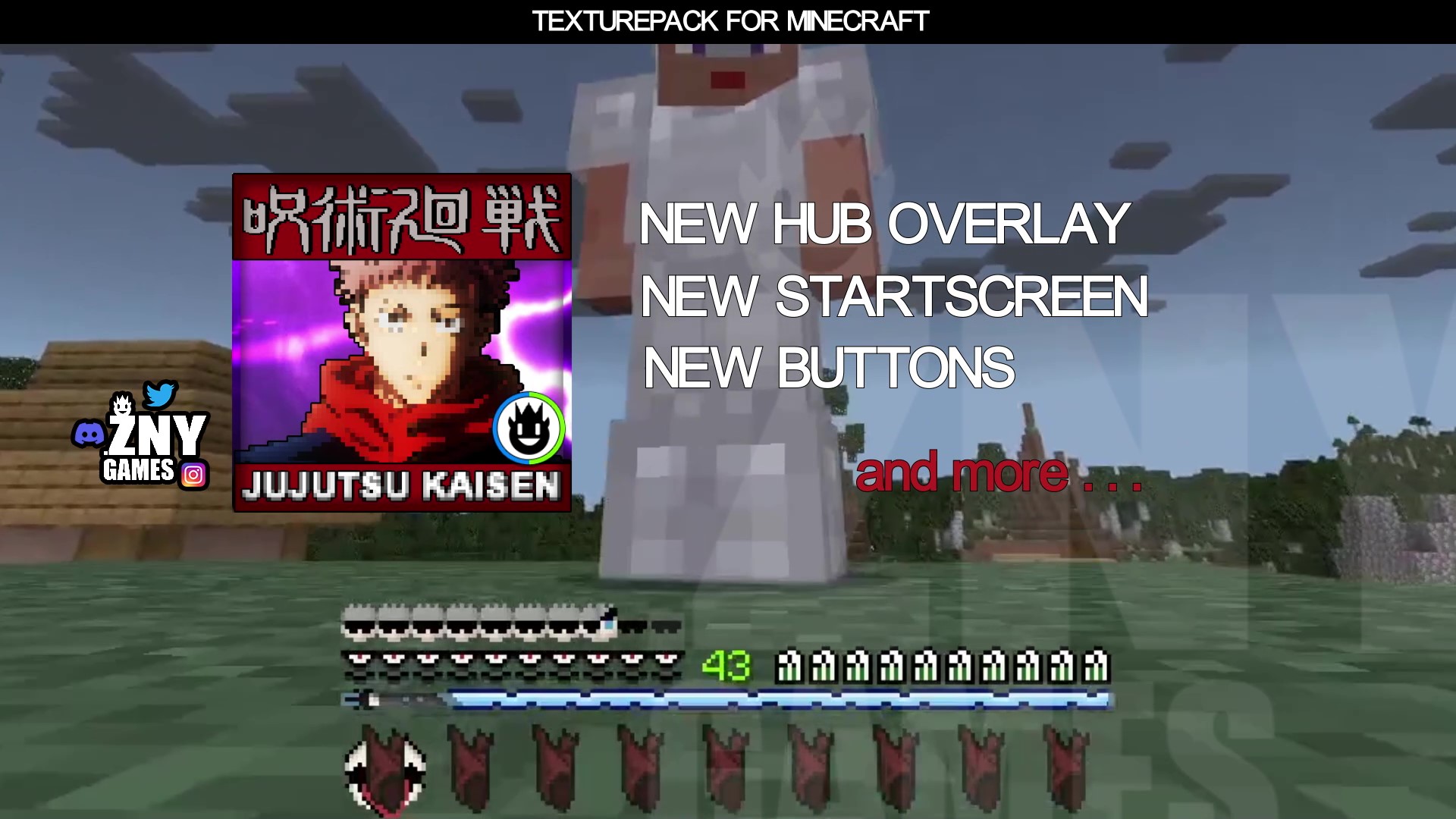 JUJUTSU KAISEN UI [BEDROCK] — screenshot 6