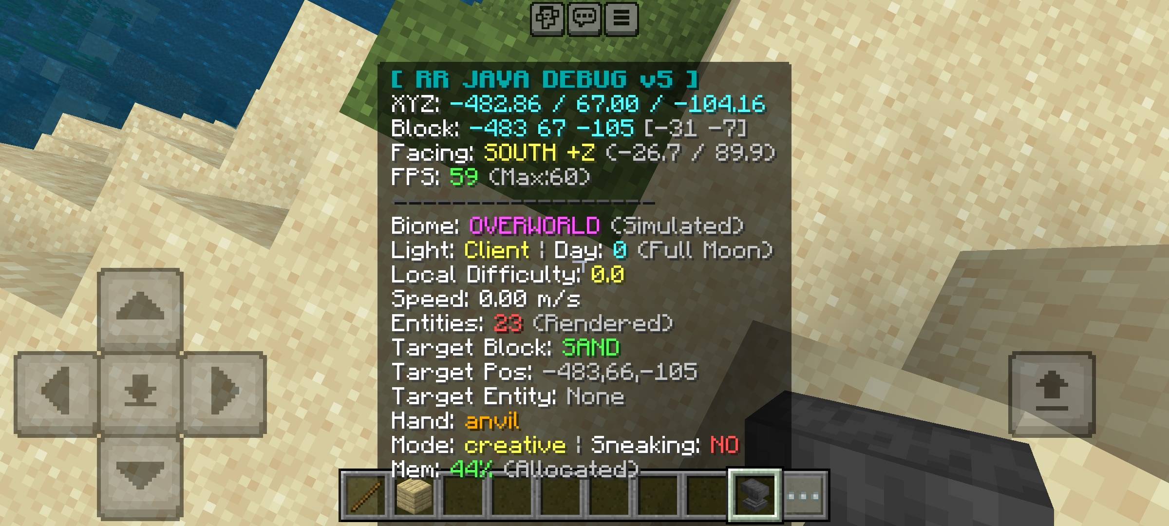 RR Debug Screen Ultimate: Java F3 HUD — screenshot 2