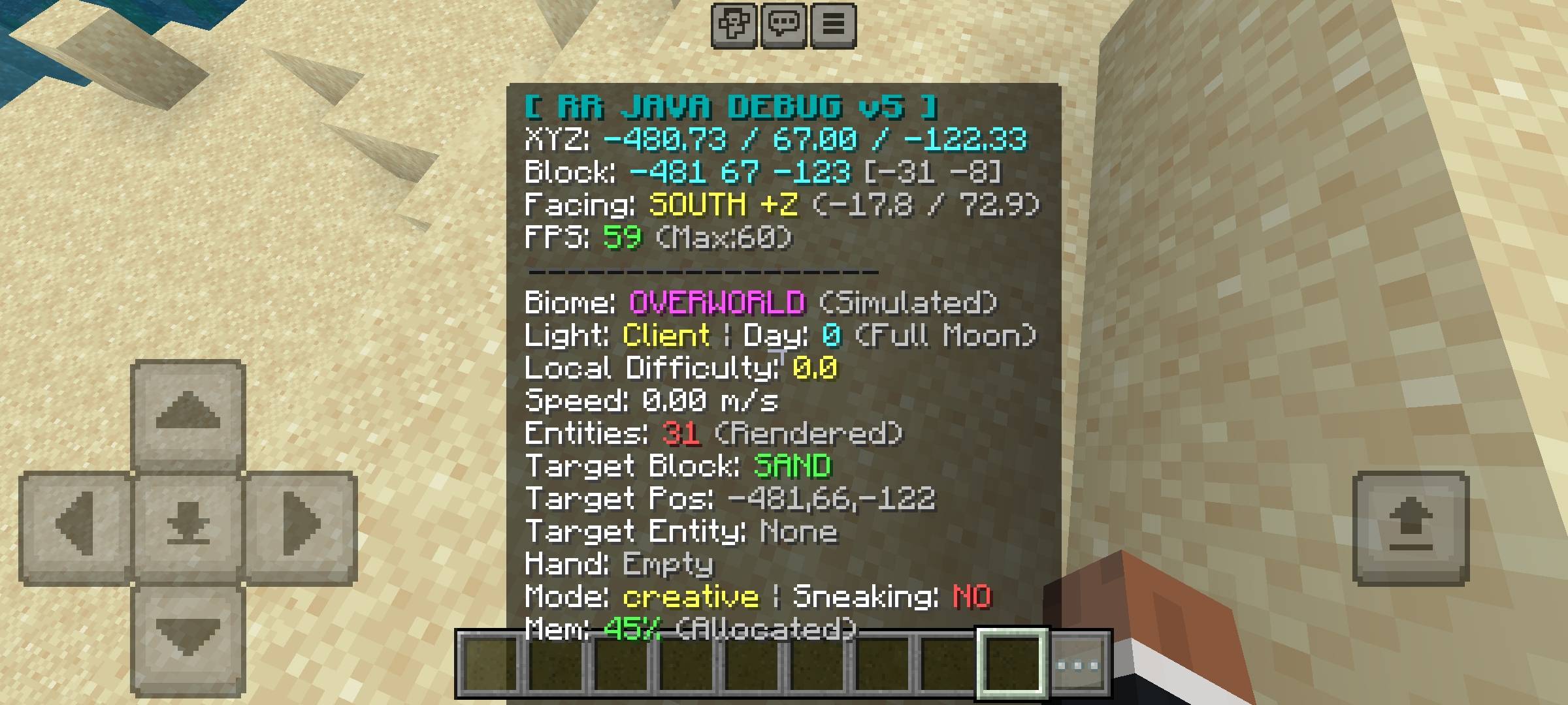 RR Debug Screen Ultimate: Java F3 HUD — screenshot 3
