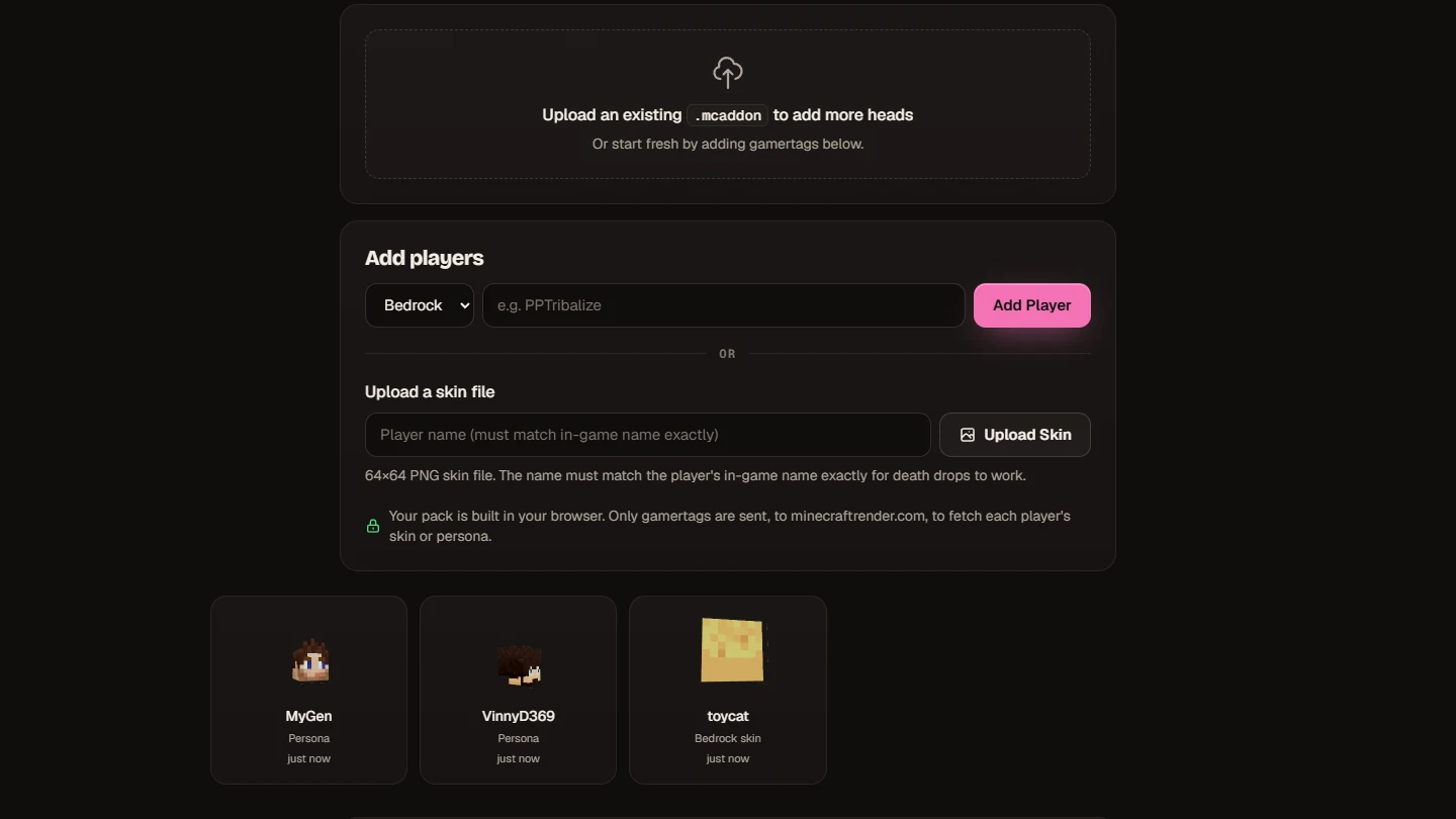 Actual Player Heads — screenshot 6