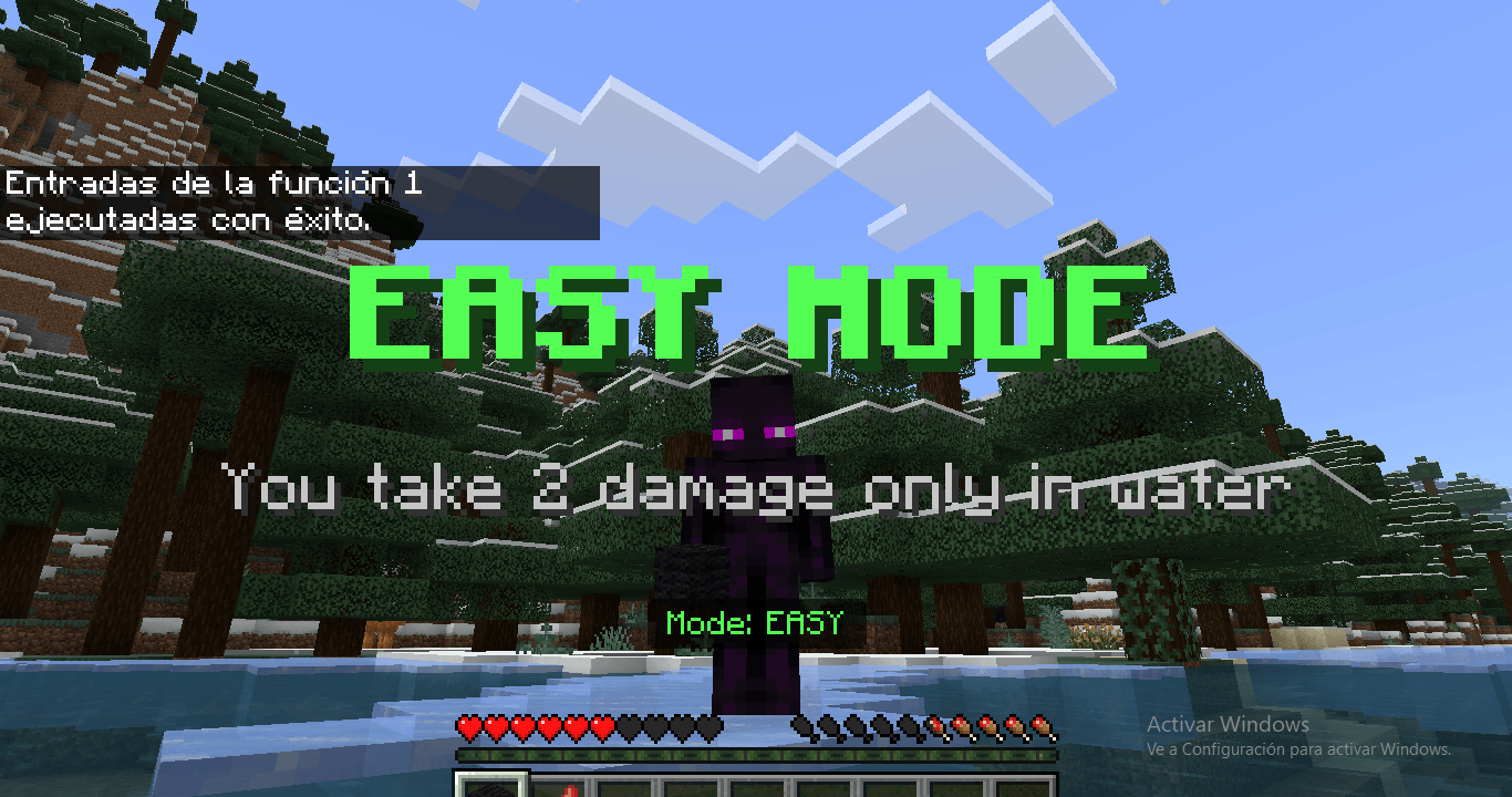 Minecraft but Water Hurts You 🌊🔥(Water is Lava) — screenshot 2