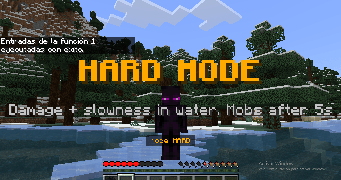 Minecraft but Water Hurts You 🌊🔥(Water is Lava) — screenshot 4