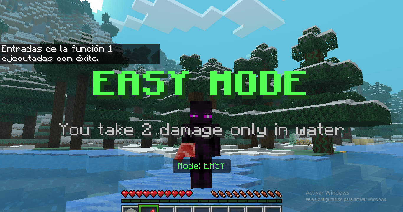 Minecraft but Water Hurts You 🌊🔥(Water is Lava) — screenshot 8