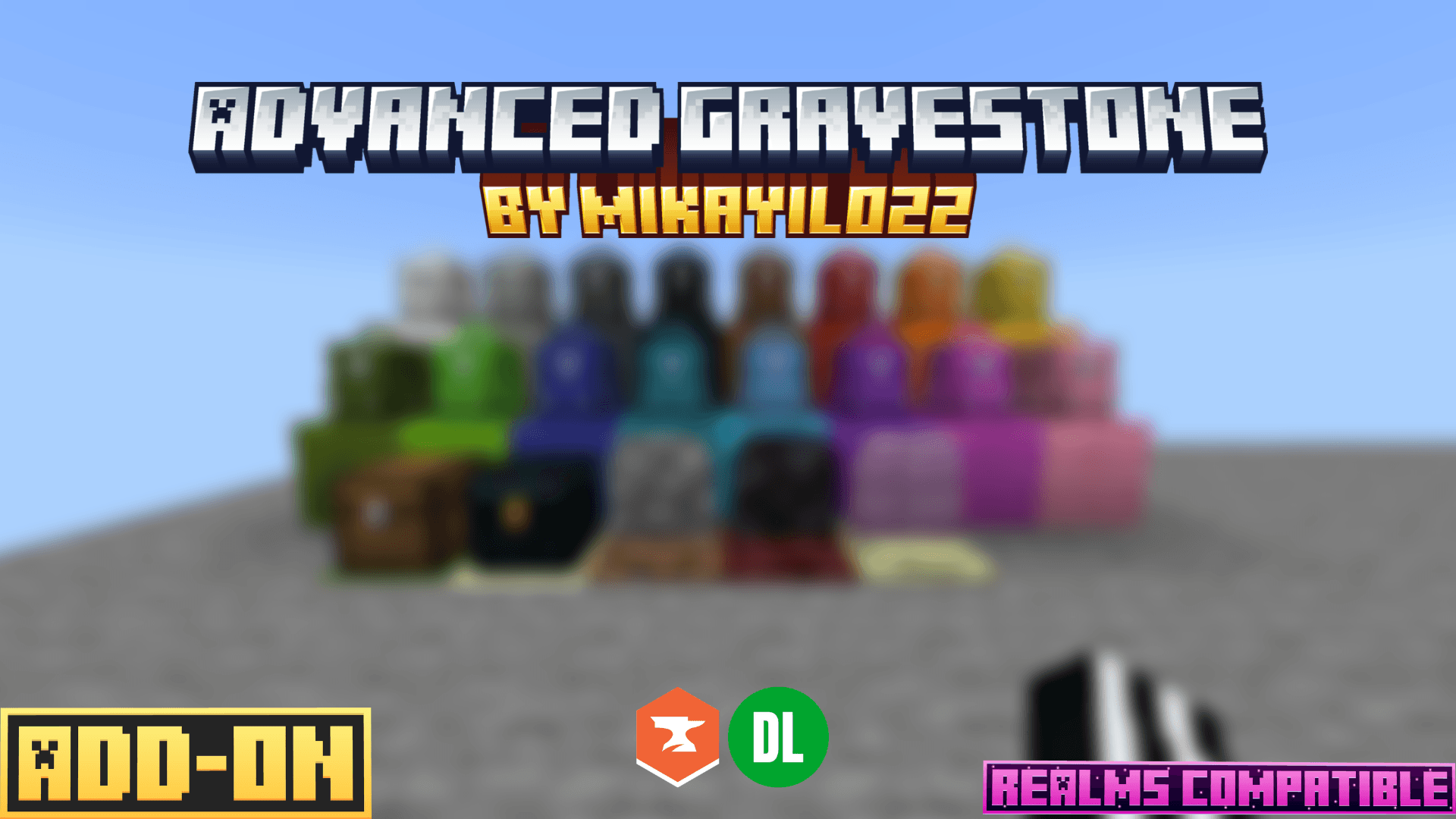 Advanced Gravestone (Tombstone / Backpack / DeathChest) — screenshot 1
