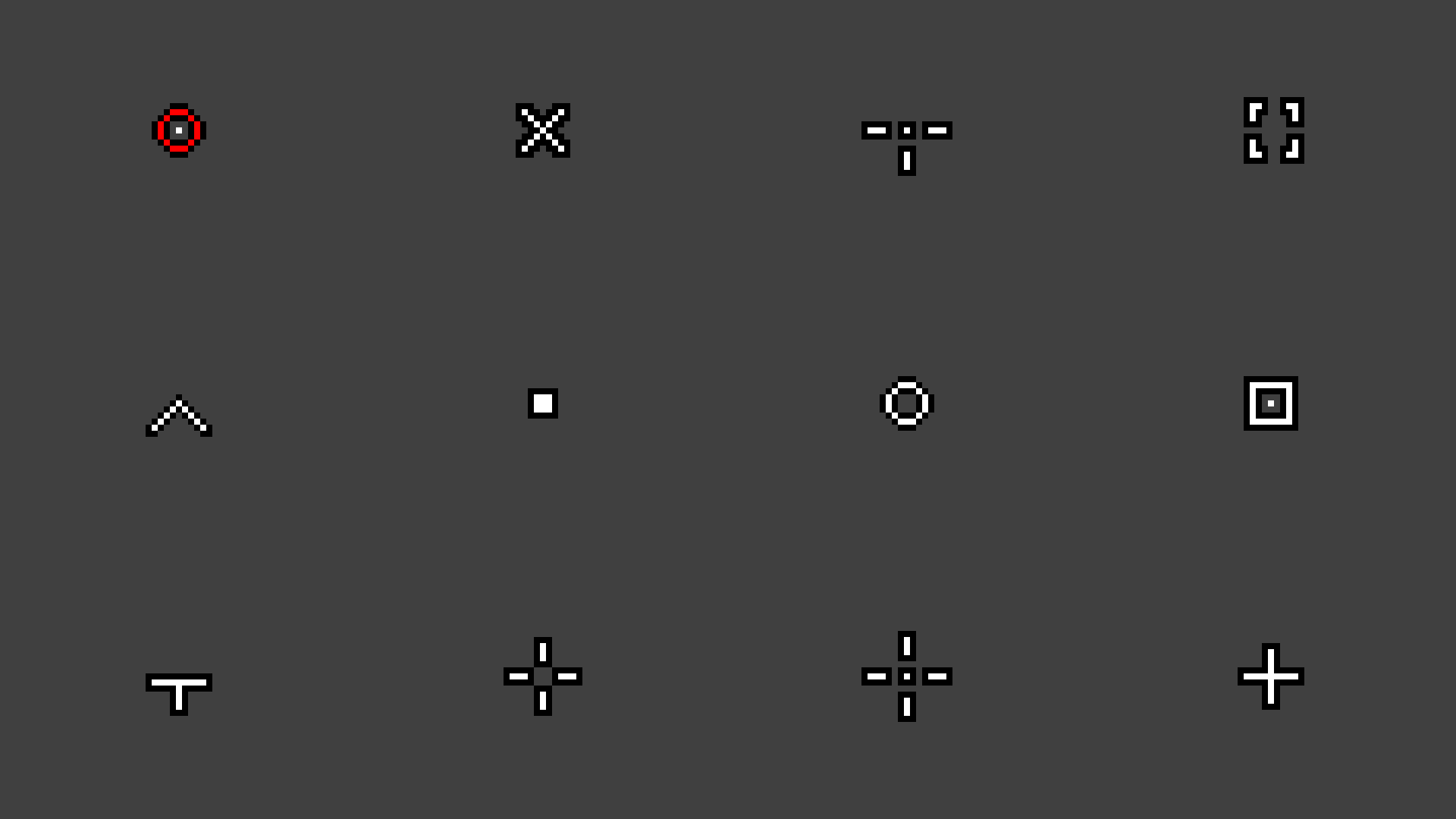 Custom Crosshairs Texture Pack | Forge + Standards | 23+ custom crosshairs — screenshot 2