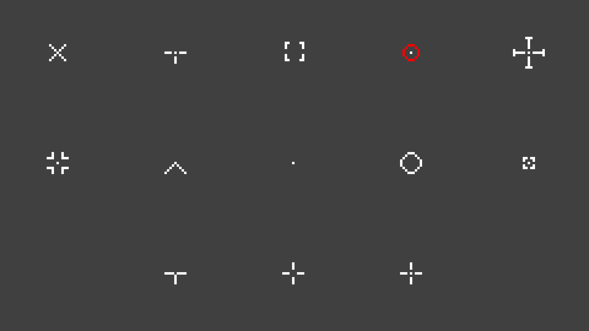 Custom Crosshairs Texture Pack | Forge + Standards | 23+ custom crosshairs — screenshot 3