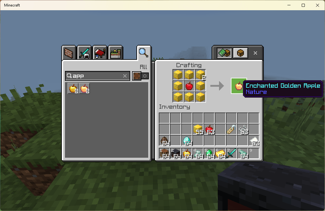 Craftable Enchanted Golden Apples — screenshot 2