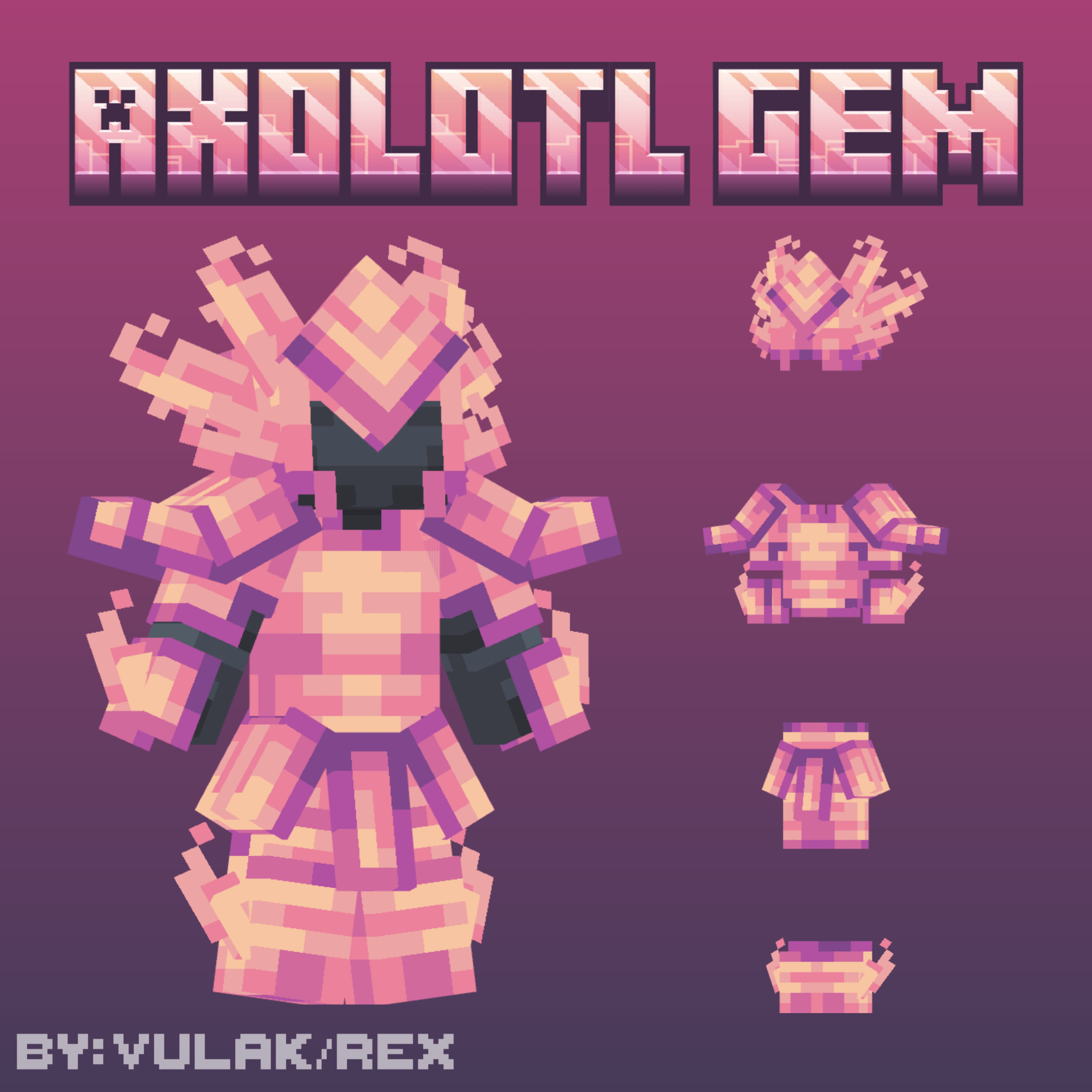 Axolotl gem Armor — screenshot 1