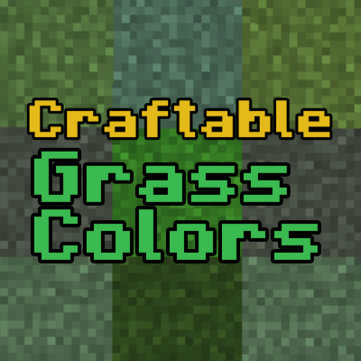 Craftable Grass Colors Addon