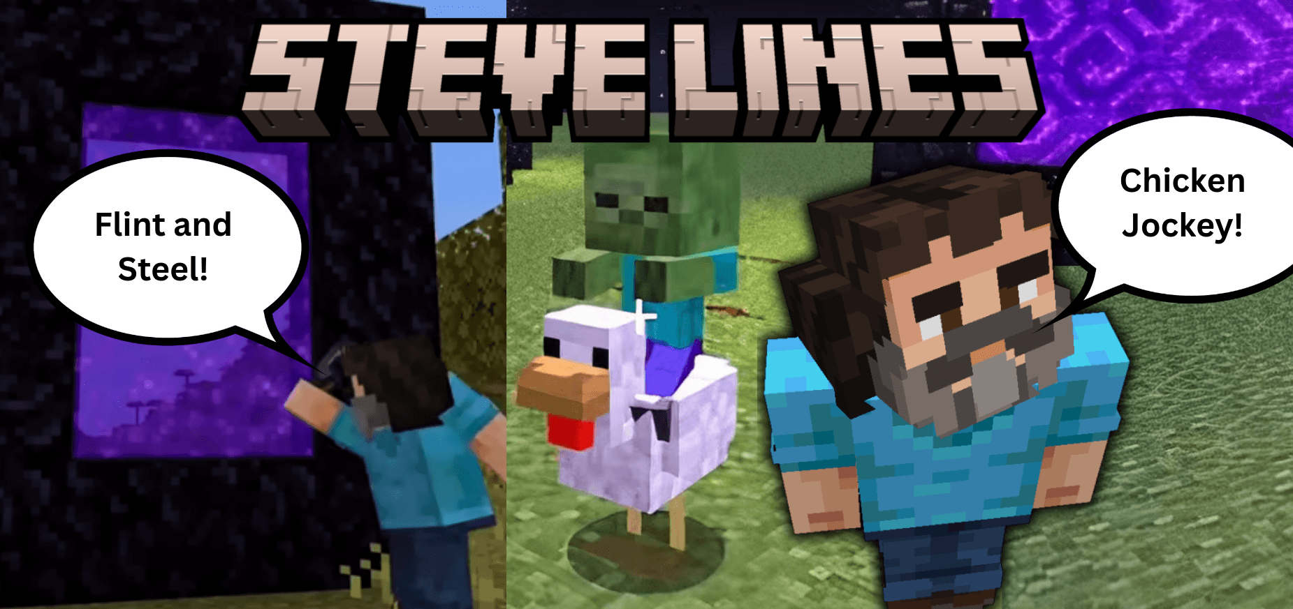 Steve Lines (A Minecraft Movie Meme Addon) — screenshot 1