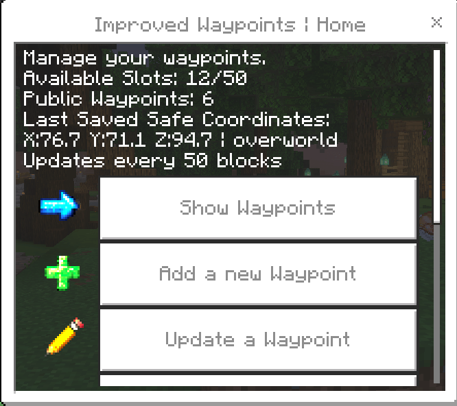 Improved Waypoints - Achievement Friendly — screenshot 1