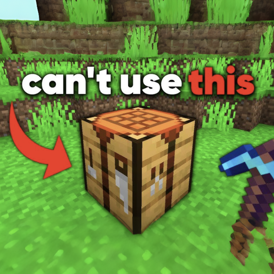 Minecraft but You can't use crafting table 😭#challange