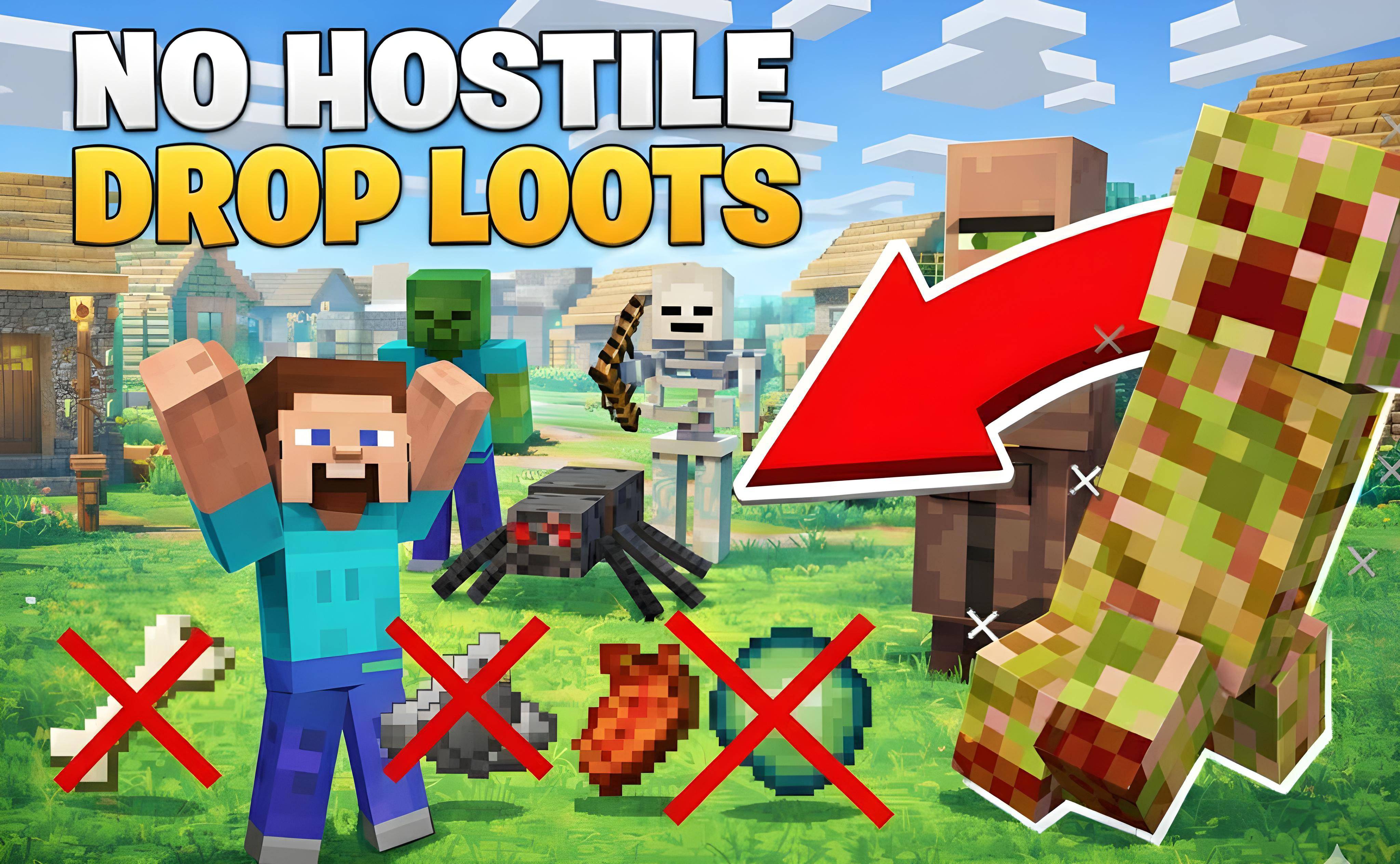 No Hostile mob loots — screenshot 1