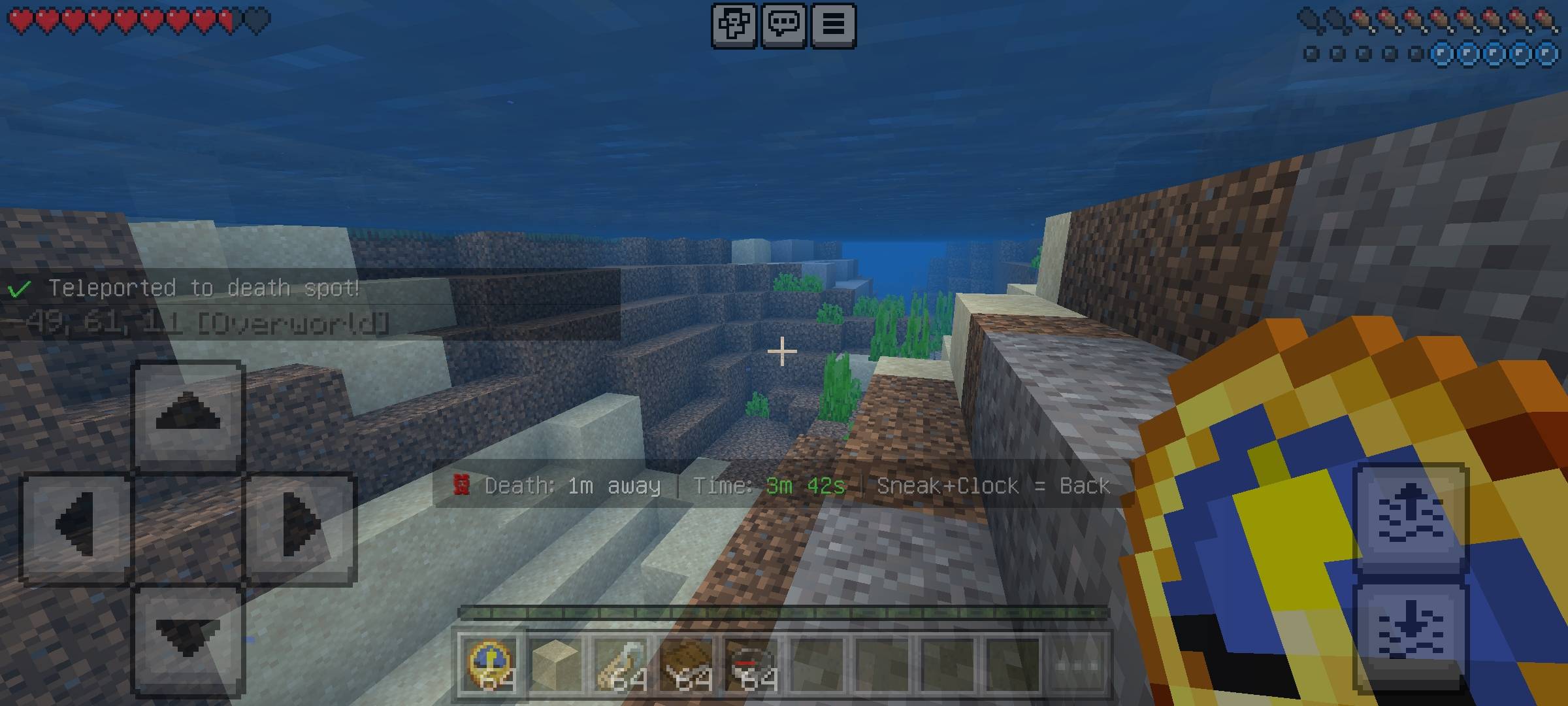 RR Back on Death - Advanced Teleport & Death History Log — screenshot 3