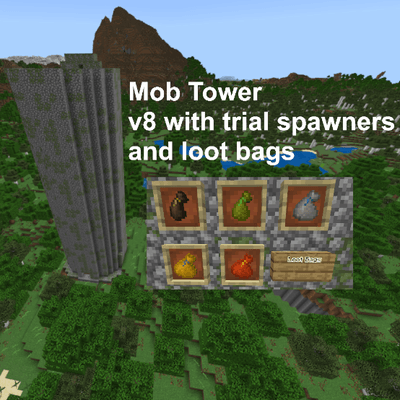 Mob Tower Mod v8 with trial spawners — screenshot 1