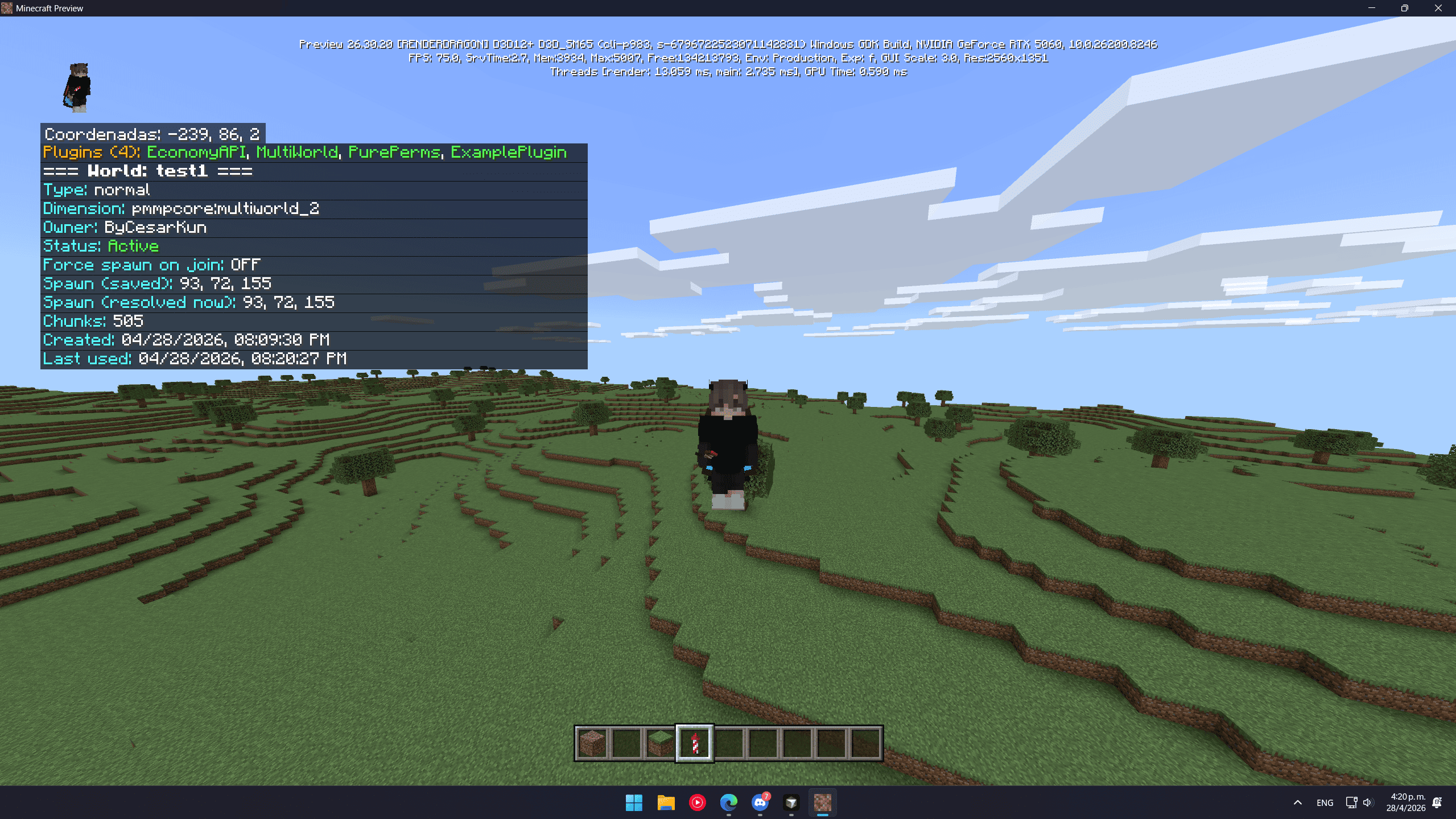 MultiWorld - PMMPCore Plugin — screenshot 3