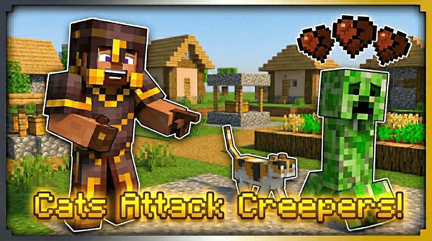 Cats Attack Creepers — screenshot 1