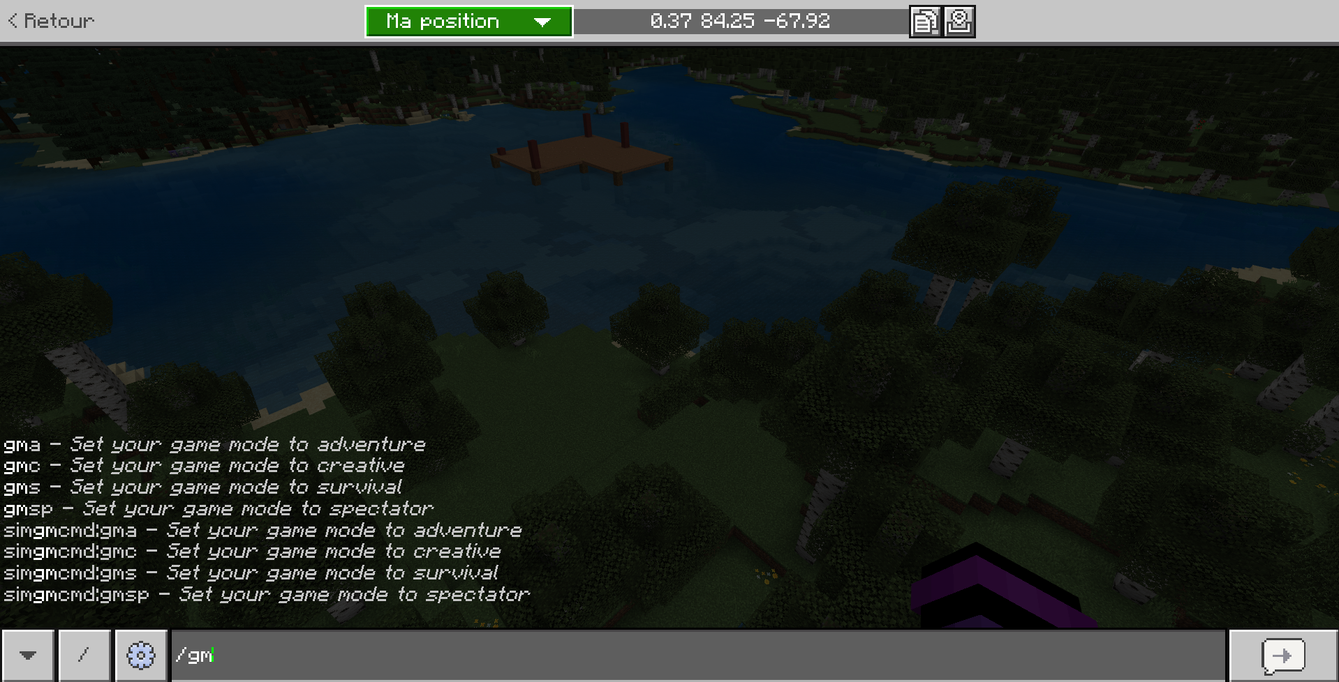 SimplifyGamemodeCommandsBE — screenshot 2