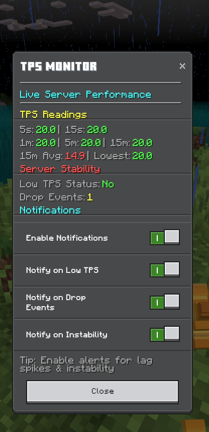 Ticks Per Second Detector! [Vibrant Visuals Friendly] — screenshot 1