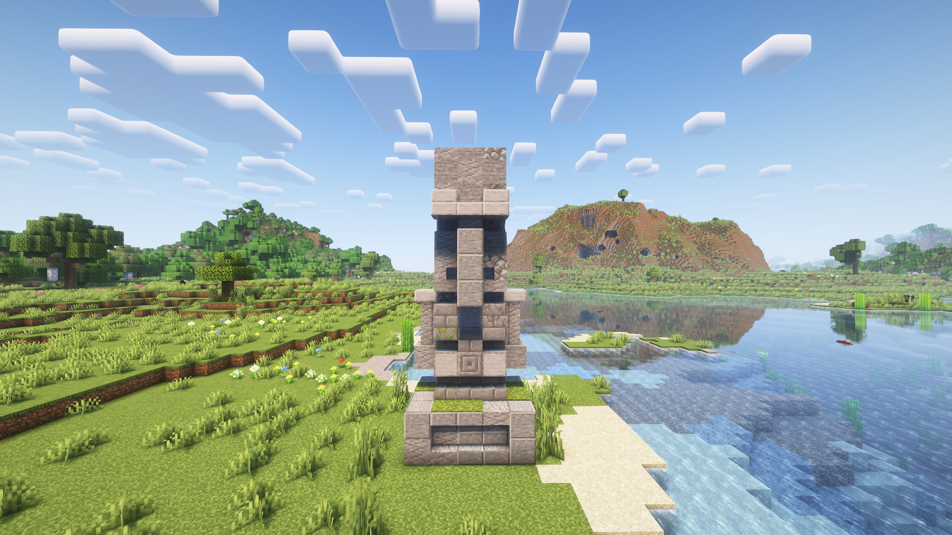 Old Illager Statue Bedrock Port — screenshot 1