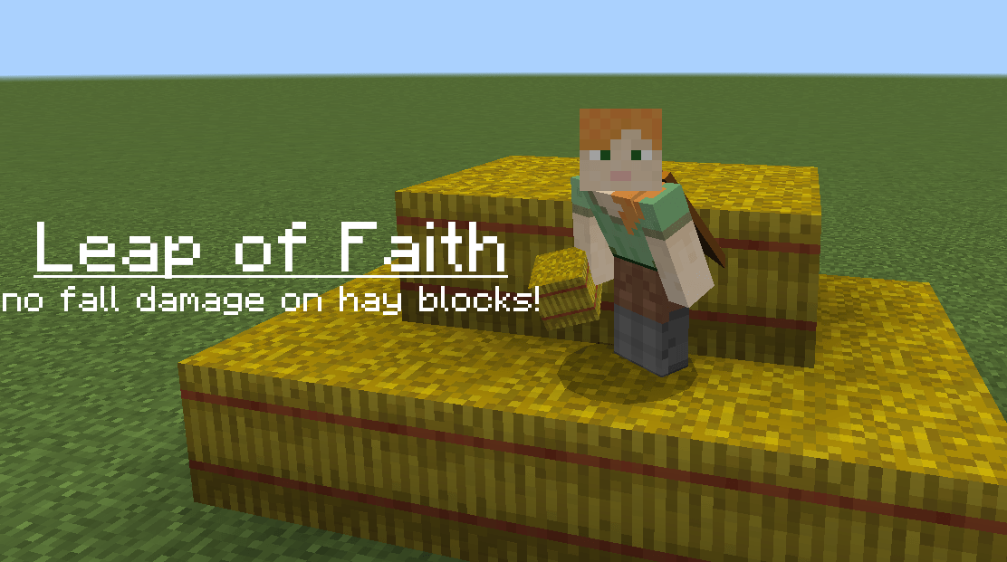 Leap of Faith (No fall damage on hay) — screenshot 1