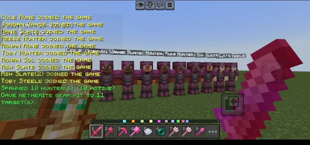 Pvp manhunt bot (MCPE) — screenshot 1