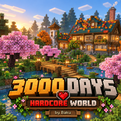 💀 3000 Days Hardcore Survival – Ultimate Minecraft World
