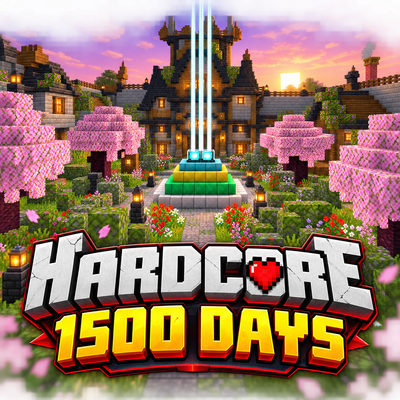 💀 1500 Days Hardcore Survival World