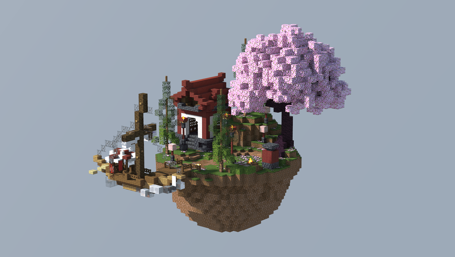 Minecraft Continentnt Map Serene Skywars — Minecraft Bedrock Map Download | MCModsHub