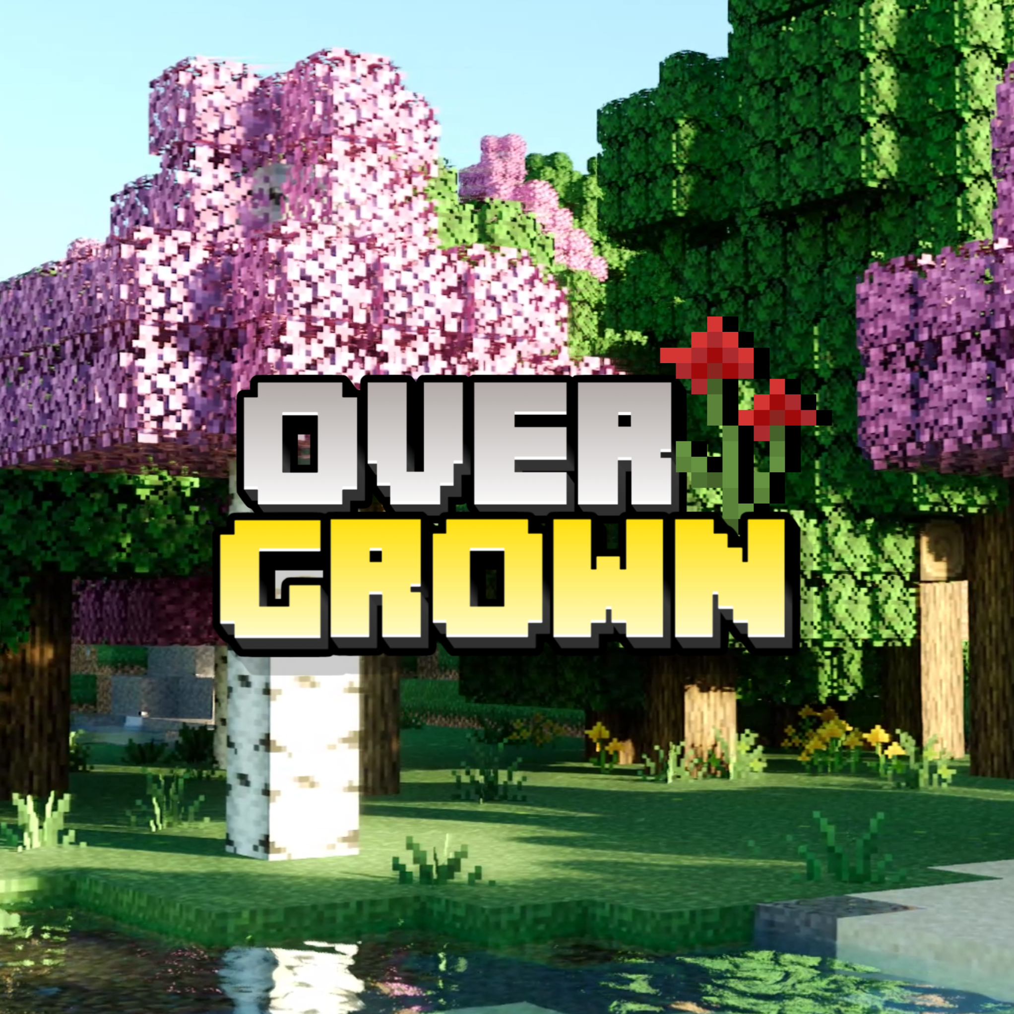 Overgrown |A Nature Overhaul Texture Pack For Bedrock (Rain Update!)