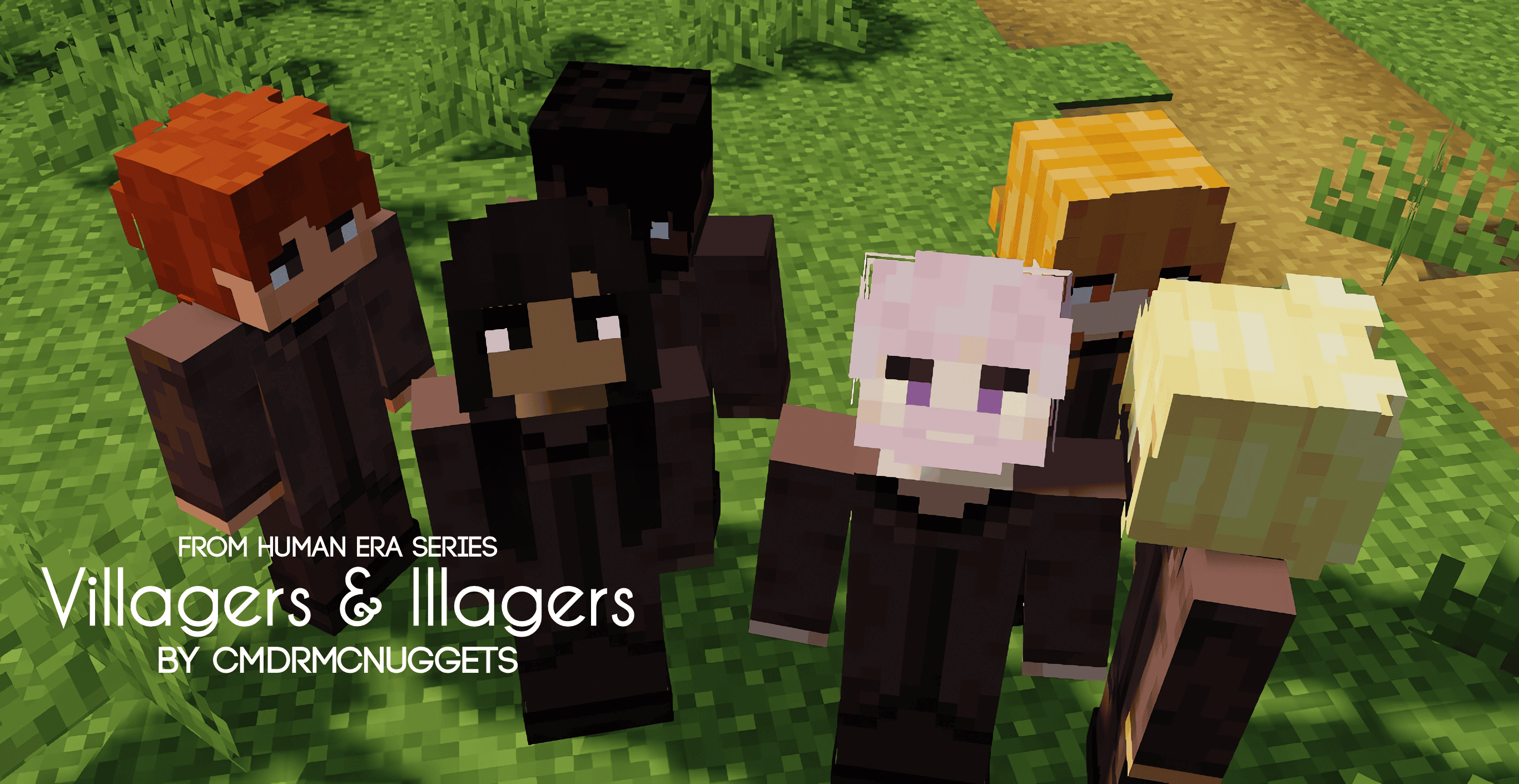 [ Bedrock ] Human Era: Villagers & Illagers X Actions n Stuff — screenshot 4