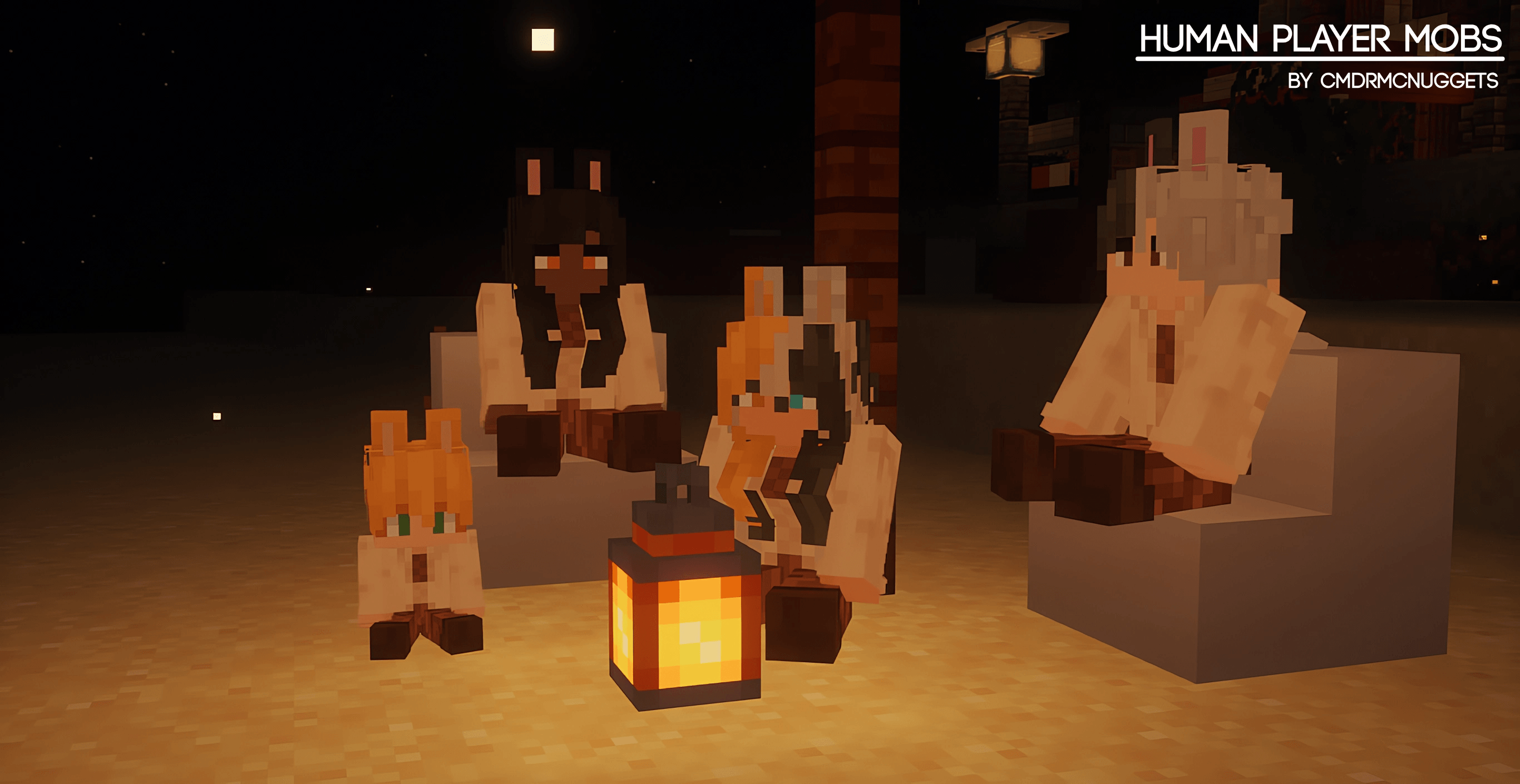 [ Bedrock ] Human Player Mobs X Waifu Husbando Mobs — screenshot 5