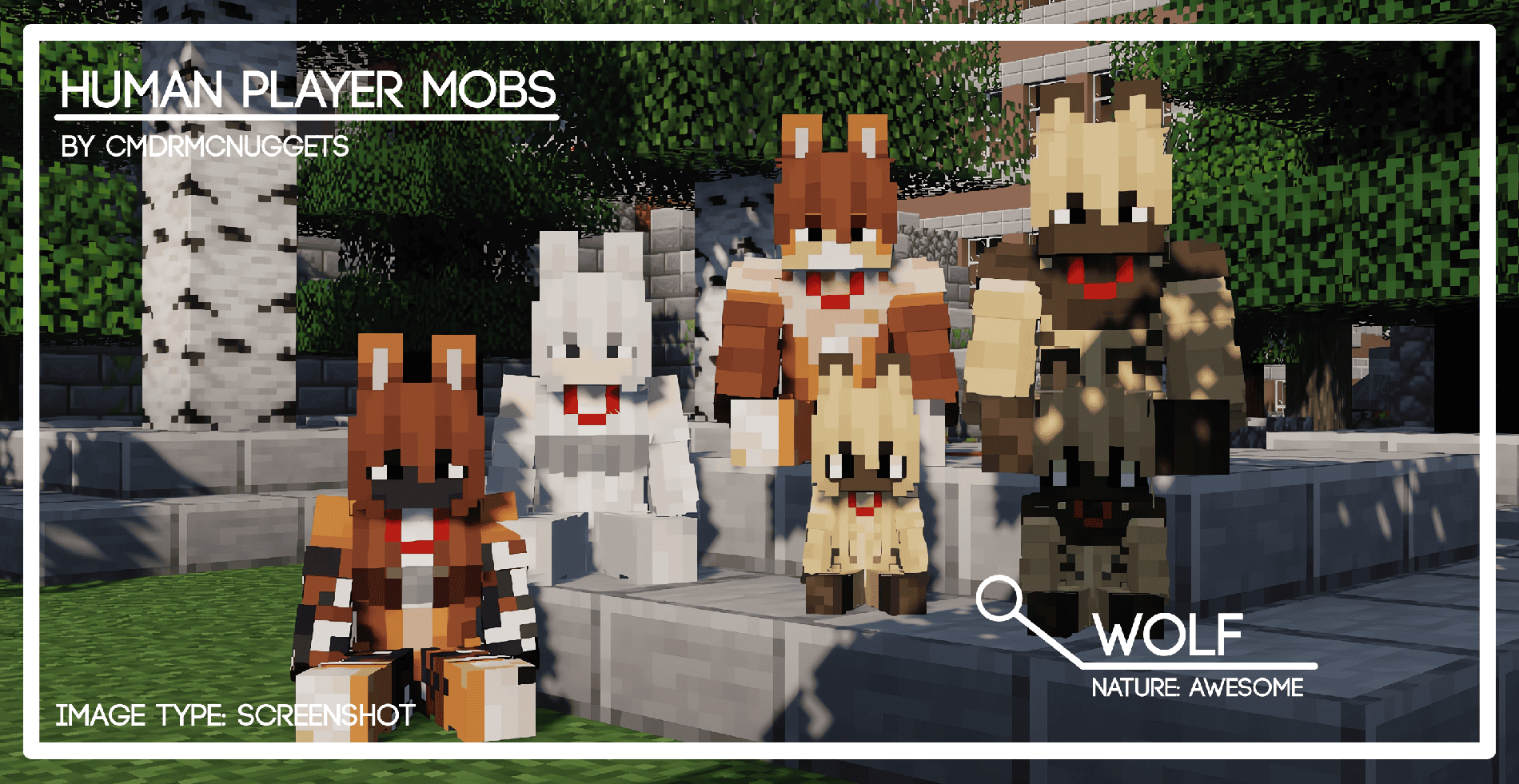 [ Bedrock ] Human Player Mobs X Waifu Husbando Mobs — screenshot 6