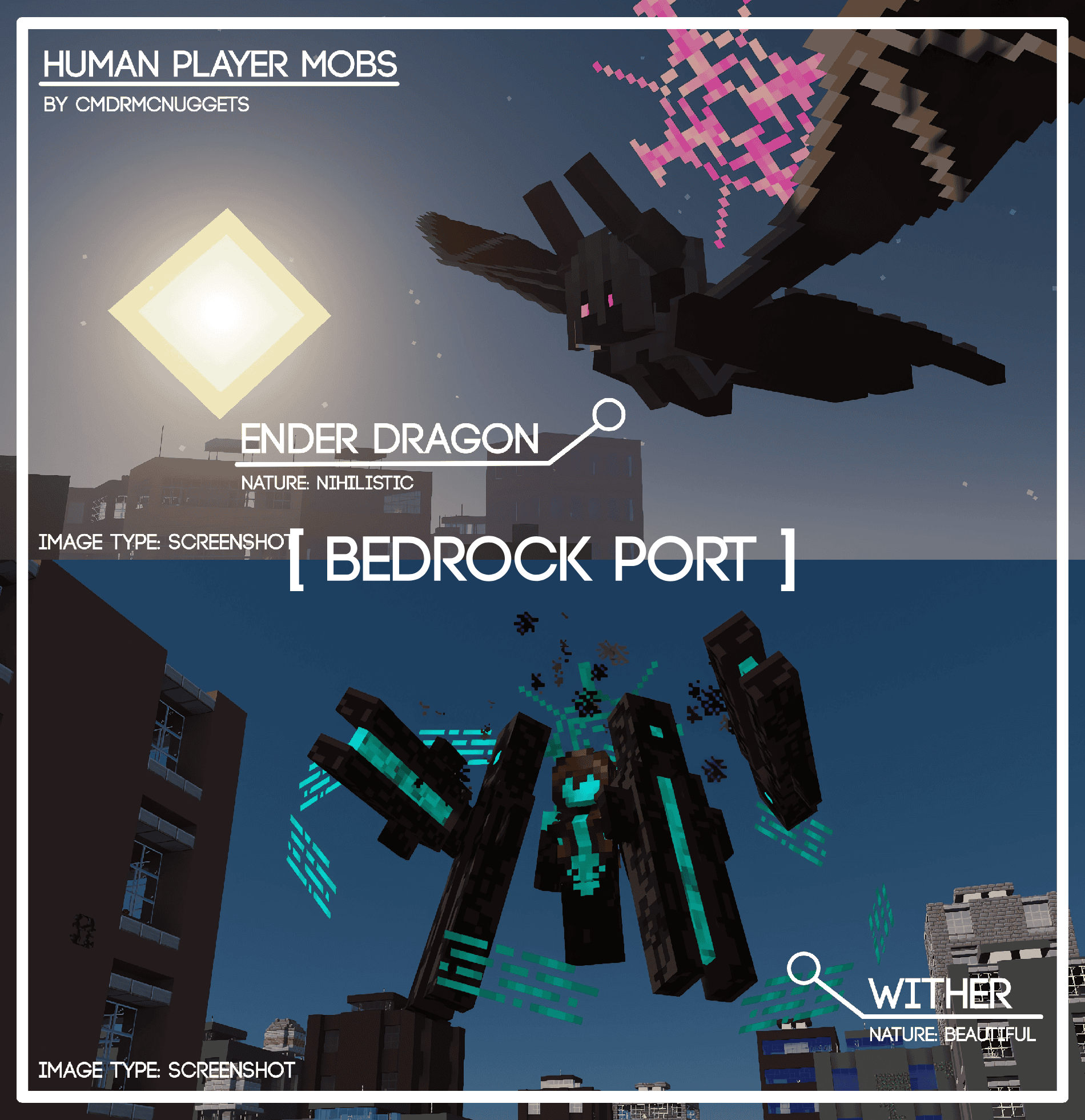 [ Bedrock ] Human Player Mobs X Waifu Husbando Mobs — screenshot 8