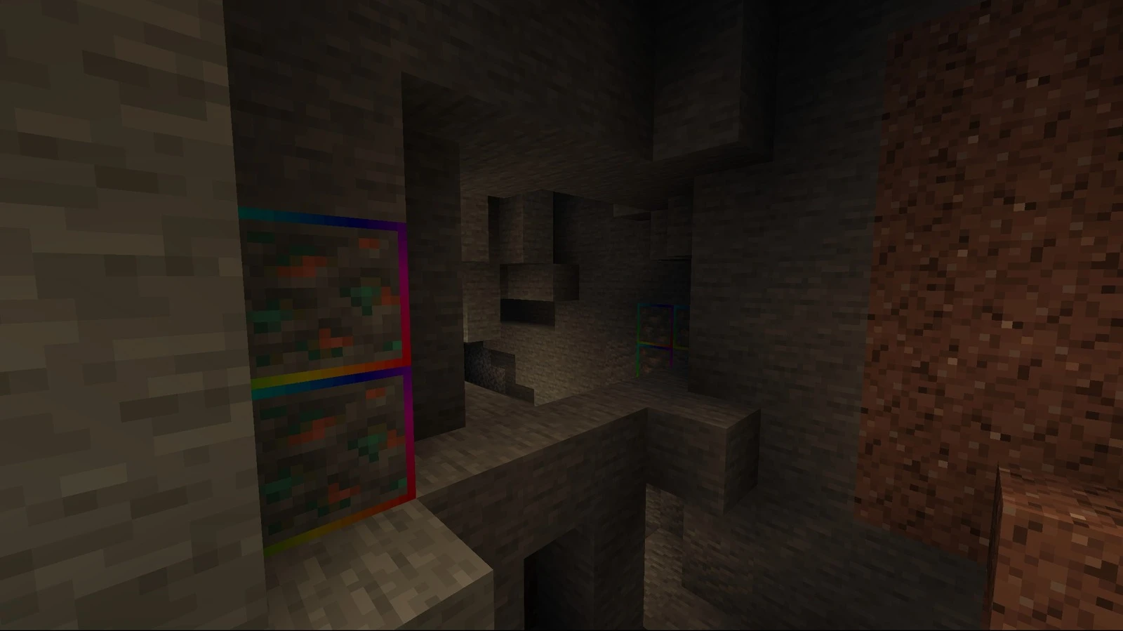 Animated Outlined Ores — Bedrock Edition — screenshot 2