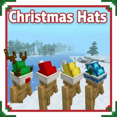 Christmas Hats - Bedrock Resources Pack — screenshot 1