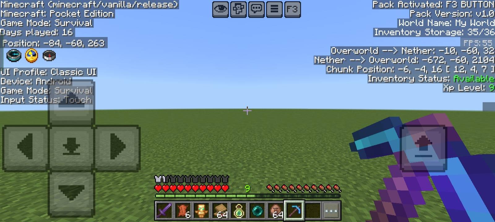 F3 BUTTON — screenshot 3