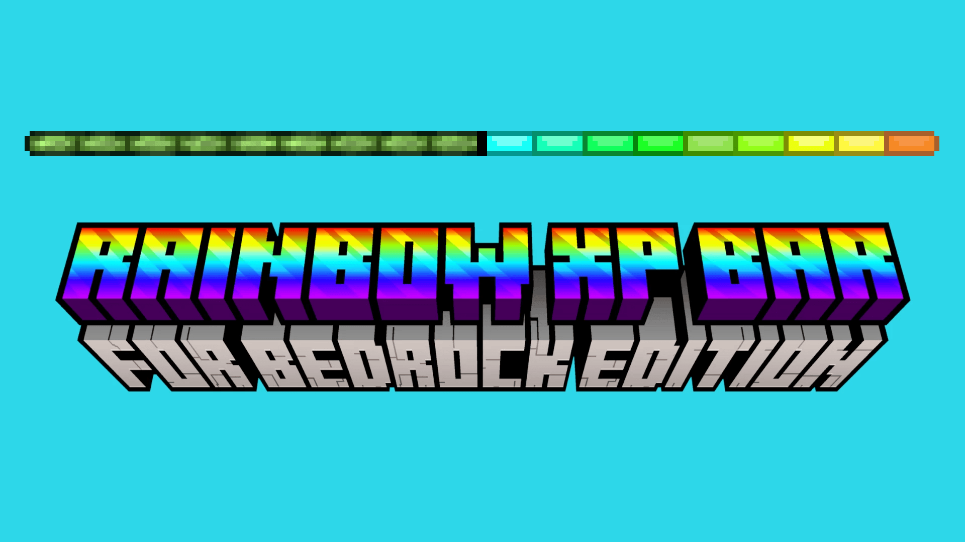 Rainbow XP Bar for Bedrock Edition — screenshot 1