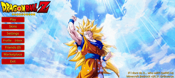 Animated Goku SSJ3 UI — screenshot 1