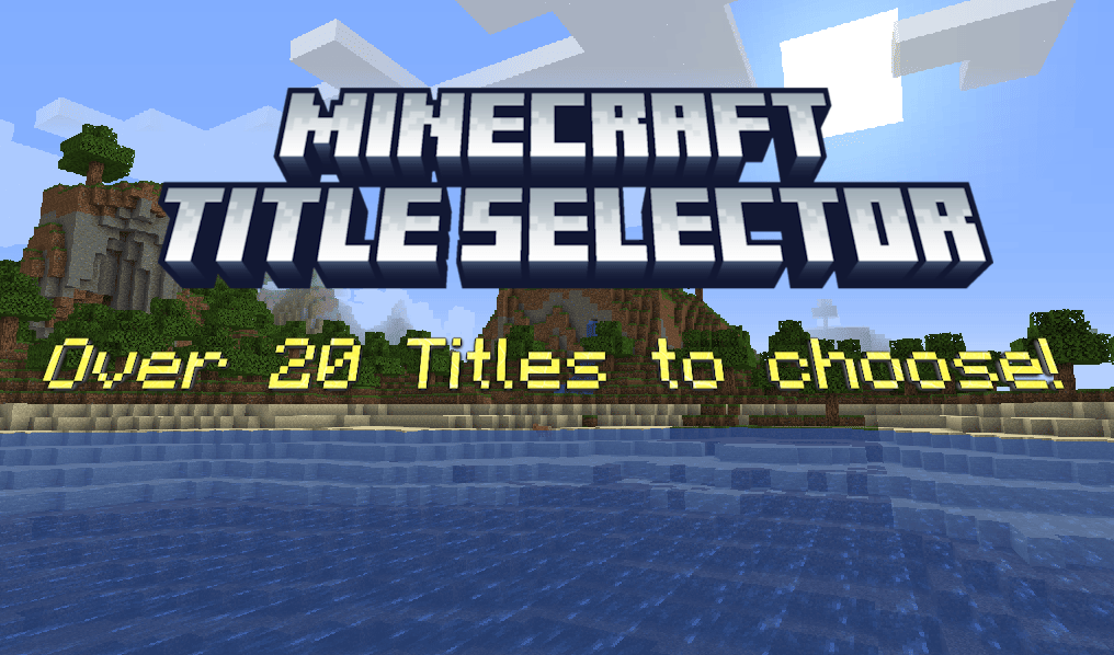 Minecraft Title Selector — screenshot 1