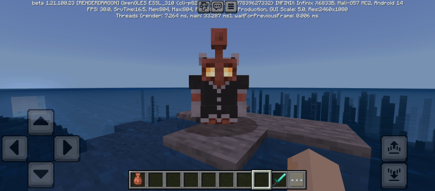 Maid copper golem — screenshot 2