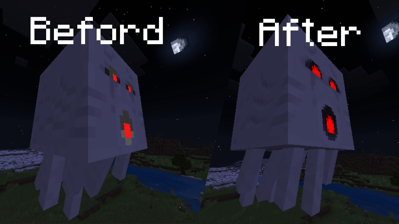 The new emissive ghast texture — screenshot 1