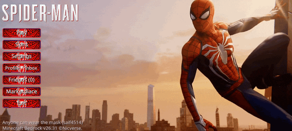 Animated Spiderman UI — screenshot 1