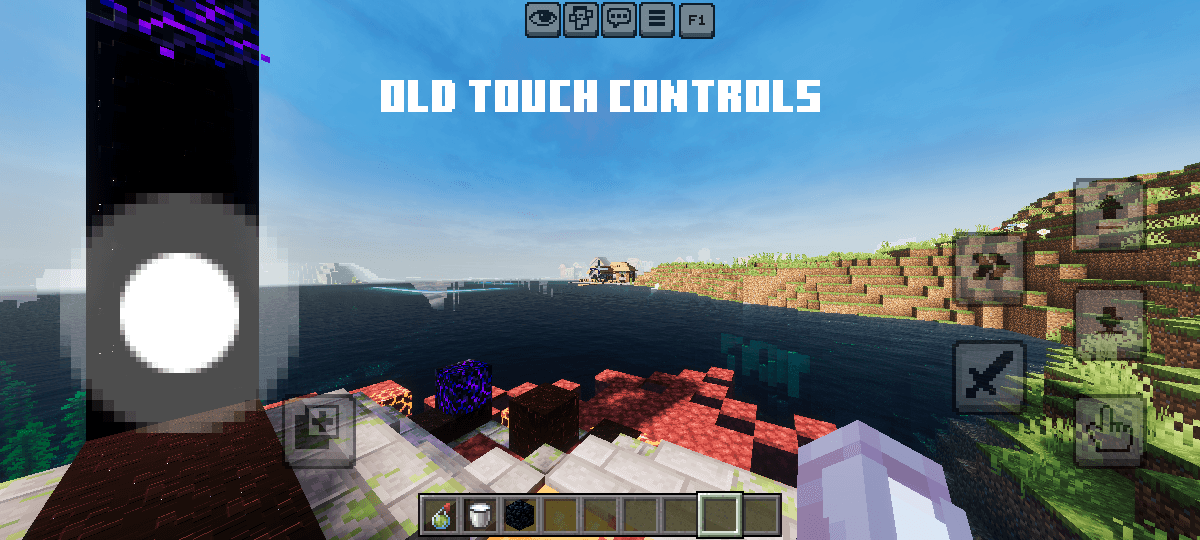 PandaMine's Enhanced Touch Controls (Invisible Touch Buttons, Inventory Button Hider, F1 Button) — screenshot 2